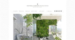 Desktop Screenshot of naturalgardens.es