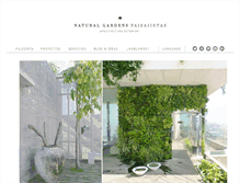 Tablet Screenshot of naturalgardens.es